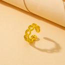 crossborder creative hollow smiley fashion simple stitching smiley open ringpicture9
