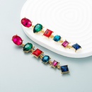 fashion alloy diamondstudded geometric long earrings female trend ear jewelrypicture12