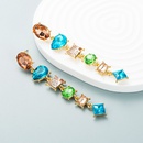 fashion alloy diamondstudded geometric long earrings female trend ear jewelrypicture13