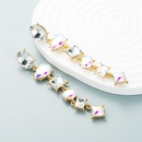fashion alloy diamondstudded geometric long earrings female trend ear jewelrypicture14