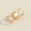 Fashionable simple niche design element open trend joint ring threepiece setpicture16