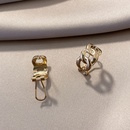 Retro Golden Chain Style Cold Wind Winding Hollow Stud Earrings 925 Silver Needle Korean Dongdaemun Earrings High Sensepicture10