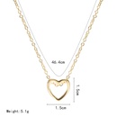 fashion simple hollow heart clavicle chain wholesalepicture10
