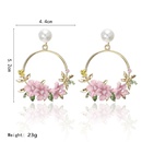 Korean Style Fashionable Elegant Ins Same Style Flower Stud Earrings Sweet Polymer Clay Pearl Earrings Flower Earrings Female Hotpicture5
