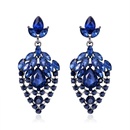 European and American fashion hollow geometric tassel golden drop earrings jewelry wholesalepicture7