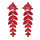 European and American exaggerated leaf long earrings fashion red earrings wholesalepicture7