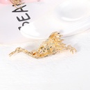 fashion new crane corsage dripping oil full diamond corsage brooch pin wholesalepicture9