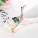 fashion new crane corsage dripping oil full diamond corsage brooch pin wholesalepicture10