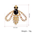 New fashion insect bee brooch diamondstudded pearl brooch clothing accessoriespicture8