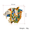 New retro tiger brooch drip painting animal brooch creative zodiac broochpicture8