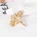 Court Retro Artistic Angel Butterfly Brooch Gold Creative Enamel DiamondStudded Pin Clothing Accessories in Stock Wholesalepicture10