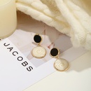 European and American retro metal geometric earrings new simple dripping oil earrings wholesalepicture7