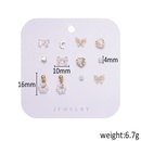 CrossBorder Amazon Korean Fashion 6 Pairs Pearl Bow Stud Earrings Set Popular Moon XINGX Butterfly Earringspicture11