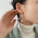 Korean style long tassel earrings elegant and natural pearl earringspicture10