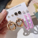 Korean Fashion 5 Pairs Geometric Ear Studs Set Pearl Deer Sequined Earrings CrossBorder Amazon Earrings for Women Wholesalepicture10