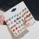 Korean fashion 20 pairs of earrings set unicorn butterfly earrings wholesalepicture9