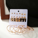 heart imitation pearl earrings 9 pairs of creative personality earrings set wholesalepicture8