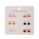 Korean version of autumn and winter earrings set temperament pearl bow earrings wholesalepicture10