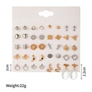 Fashion European and American Style Women Children 20 Pairs Earings Set Snake Triangle Bow Earrings Water Drop Earrings Wholesalepicture11
