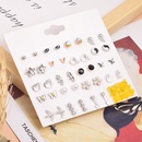 CrossBorder European and American Graceful and Fashionable 20 Pairs Earings Set Vintage Pearl Bear Butterfly Earrings Wholesale Foreign Trade Hot Salepicture8
