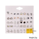 CrossBorder European and American Graceful and Fashionable 20 Pairs Earings Set Vintage Pearl Bear Butterfly Earrings Wholesale Foreign Trade Hot Salepicture11