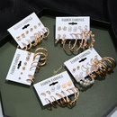 New circle 6 pairs of earrings set fashion pattern earrings pearl earrings wholesalepicture8