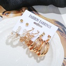 New circle 6 pairs of earrings set fashion pattern earrings pearl earrings wholesalepicture9
