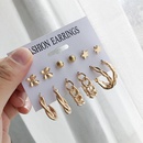 New circle 6 pairs of earrings set fashion pattern earrings pearl earrings wholesalepicture11