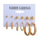 New circle 6 pairs of earrings set fashion pattern earrings pearl earrings wholesalepicture12