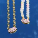 new style hip hop color lips zircon micro diamond pendant necklace clavicle chainpicture11