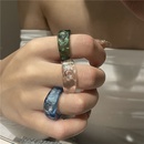 Korean SpecialInterest Design Transparent Resin Acrylic Ring Ins Style Sweet Cool Cold Style Open Ring Ring for Womenpicture6