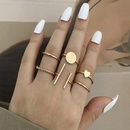 2021 AliExpress CrossBorder New Simple Fashion Elegant Womens Jewelry Simple Geometric Heart Shape Ring 6Piece Setpicture8