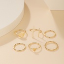 2021 AliExpress CrossBorder New Simple Fashion Elegant Womens Jewelry Simple Geometric Heart Shape Ring 6Piece Setpicture9