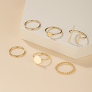 2021 AliExpress CrossBorder New Simple Fashion Elegant Womens Jewelry Simple Geometric Heart Shape Ring 6Piece Setpicture11