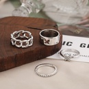New Creative Simple Forest Jewelry Butterfly Full Rhinestone Hollow Ring Setpicture9