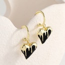 retro metal earrings Japanese and Korean fashion new alloy dripping love earringspicture11