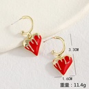 retro metal earrings Japanese and Korean fashion new alloy dripping love earringspicture12