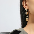 Niche Creative Fashion Temperament and Exaggerated Flower Earrings Korean Simple Retro Court S925 Long Fringe Earringspicture7