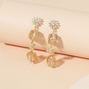 Niche Creative Fashion Temperament and Exaggerated Flower Earrings Korean Simple Retro Court S925 Long Fringe Earringspicture8