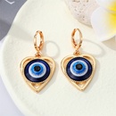 European CrossBorder Sold Jewelry Retro Metal Heart Evil Eyes Earrings Personality Hollow out HeartShaped Eyes Ear Ring Womenpicture6