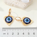 European CrossBorder Sold Jewelry Retro Metal Heart Evil Eyes Earrings Personality Hollow out HeartShaped Eyes Ear Ring Womenpicture9