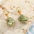 Bohemian Unique Exaggerated Irregular Resin Earrings Candy Color Natural Stone Imitated Earrings CrossBorder Sold Jewelrypicture9