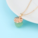personality bayberry ball pendant necklace imitation natural stone resin retro jewelrypicture11