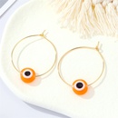 Color Acrylic Demon Eye Earrings Turkey Eye Metal Big Ear Hoop Crossborder Jewelrypicture9