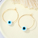 Color Acrylic Demon Eye Earrings Turkey Eye Metal Big Ear Hoop Crossborder Jewelrypicture10