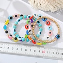 European Retro Trendy Colorful Acrylic Beads Devils Eye Bracelet Personality Beaded Eye Bracelet CrossBorderpicture12