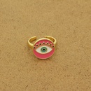 European and American Ins Ethnic Style round Dripping Oil Eye Ring Personality Color Turkish Devil Eye Ring CrossBorderpicture7