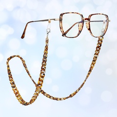 chaîne de masque léopard suspendus lunettes de cou chaîne masque corde collier chaîne acrylique