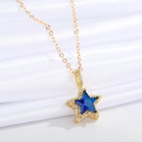 jewelry microinlaid star necklace simple fivepointed star pendant clavicle chain jewelrypicture10