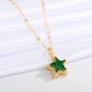 jewelry microinlaid star necklace simple fivepointed star pendant clavicle chain jewelrypicture12